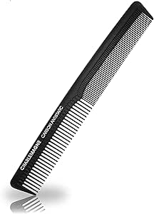 Pente de carbono Charlemagne para cabelo e barba