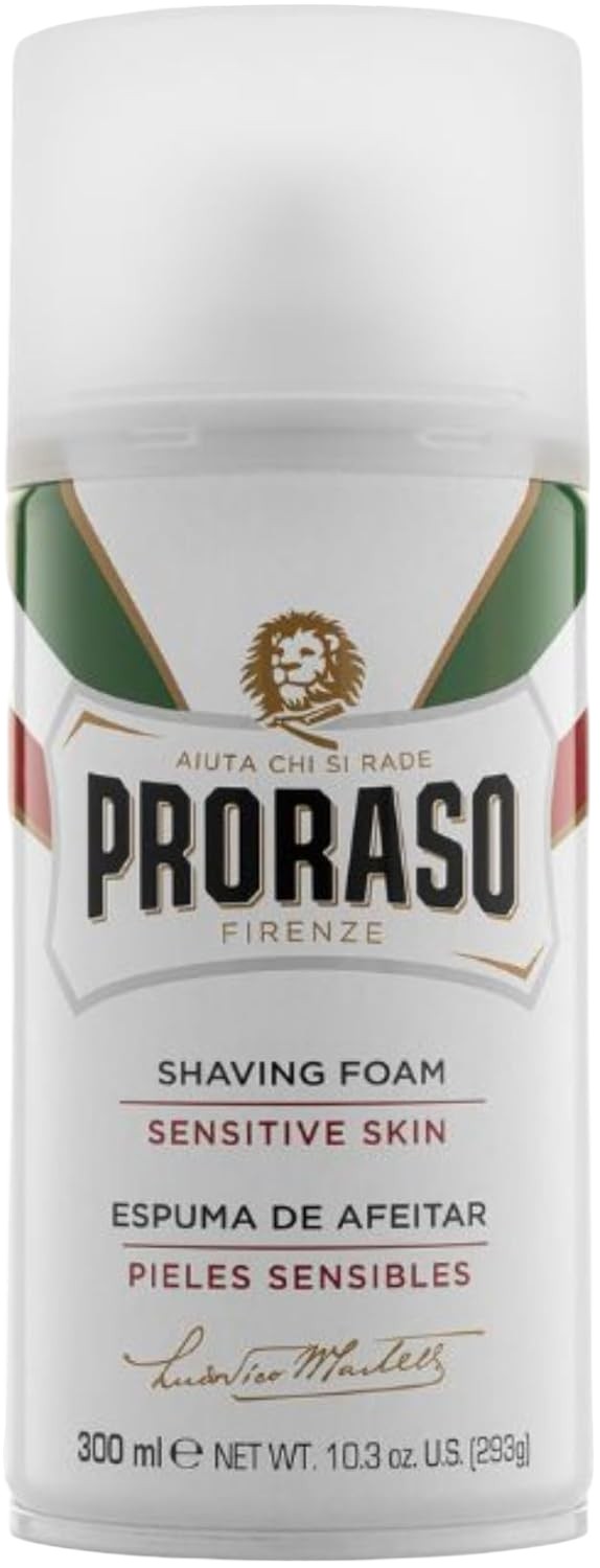 Espuma de barbear Proraso para peles sensíveis