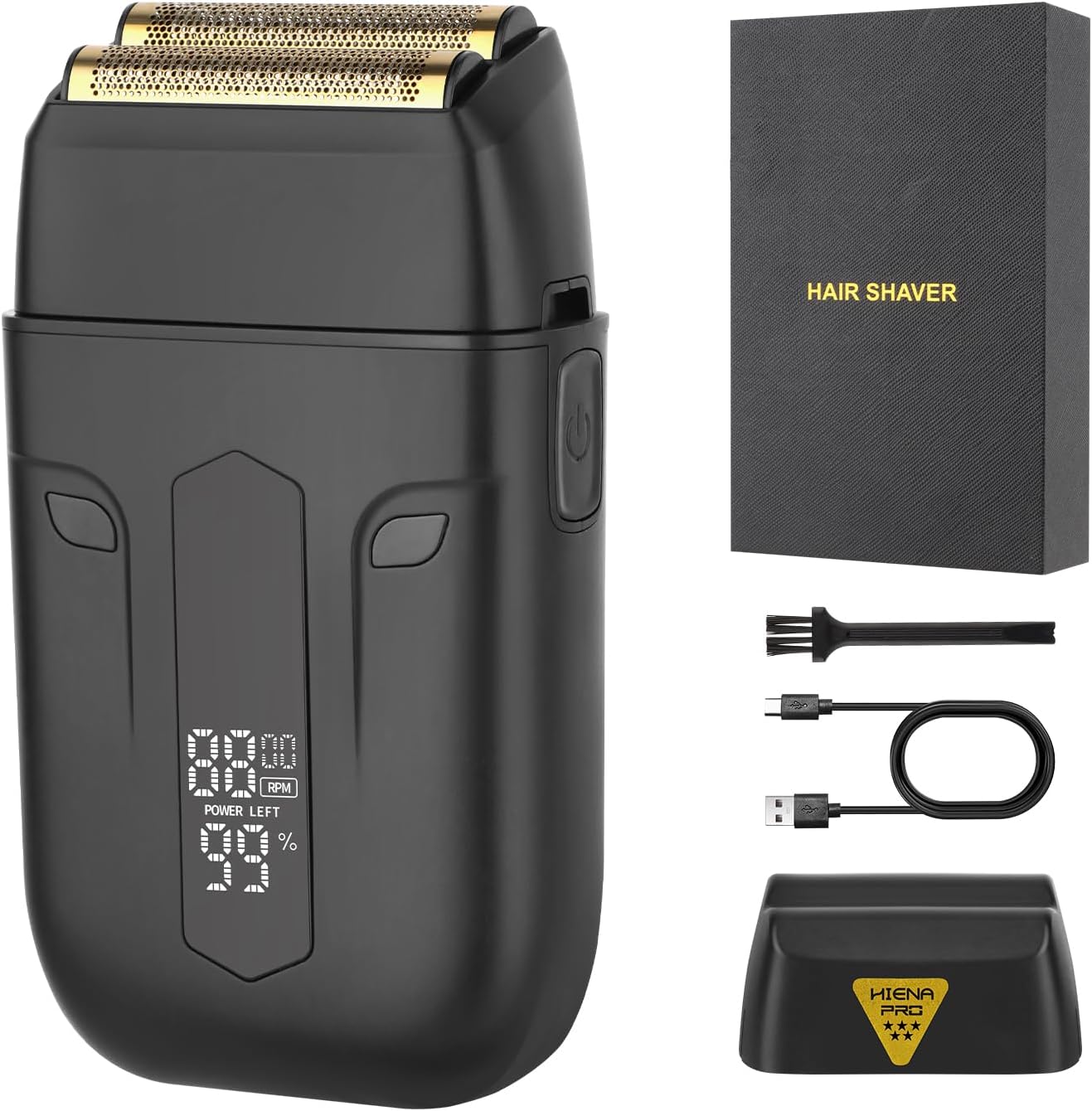 Shaver eletrico HIENA PRO com foco em barbear rente