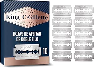 Lâminas de substituição King C. Gillette para máquina de segurança