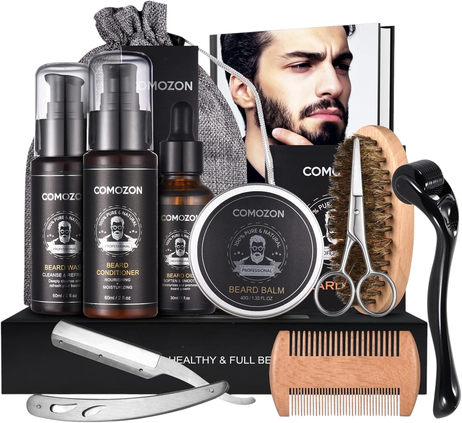 Kit Completo de Cuidado para Barba COMOZON