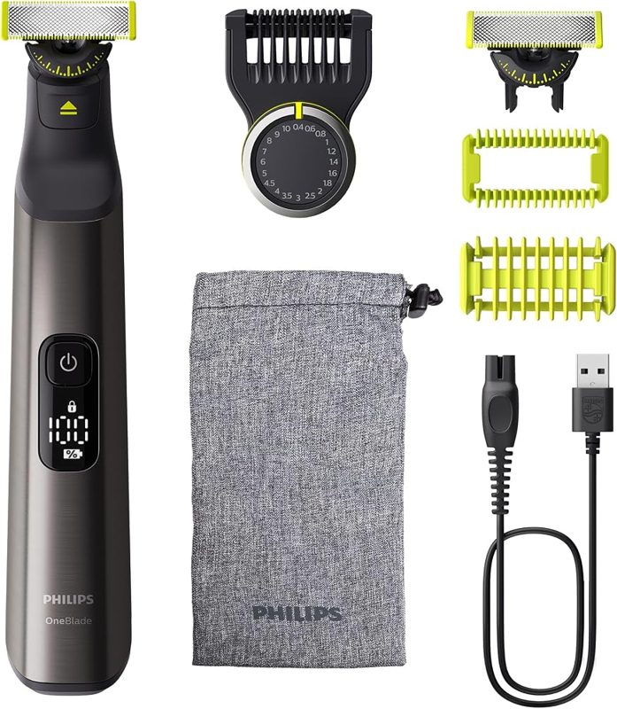 Philips OneBlade Pro 360 com pente de 20 comprimentos e kit corporal