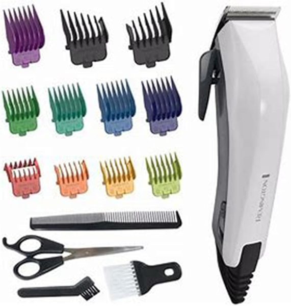 Máquina de cortar cabelo Remington ColourCut HC5035 com pentes coloridos e acessórios