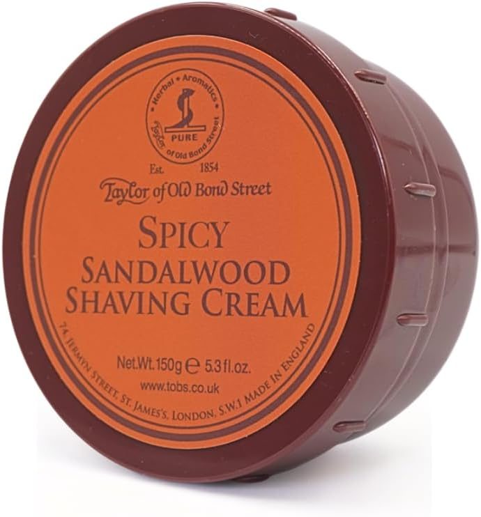 Creme de barbear Taylor of Old Bond Street Spicy Sandalwood em taça de 150 g