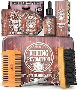 Kit Viking Revolution com produtos para barba e bigode