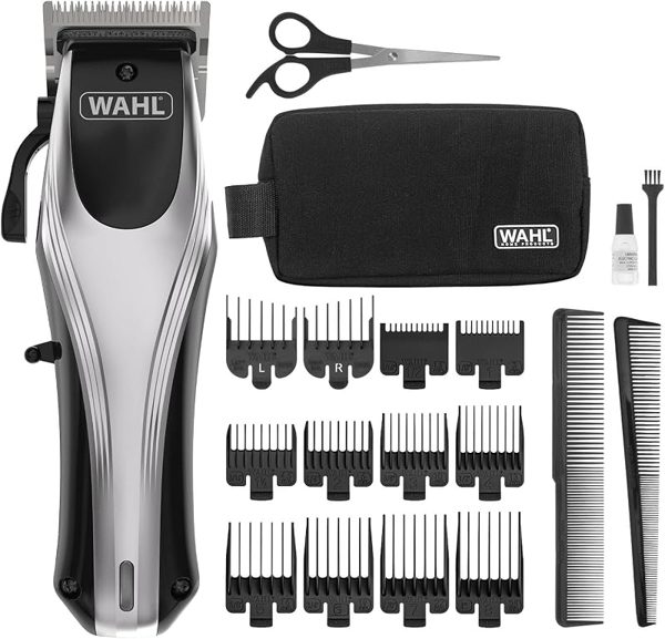 Máquina de cortar cabelo sem fios Wahl Rapid Clip com pentes